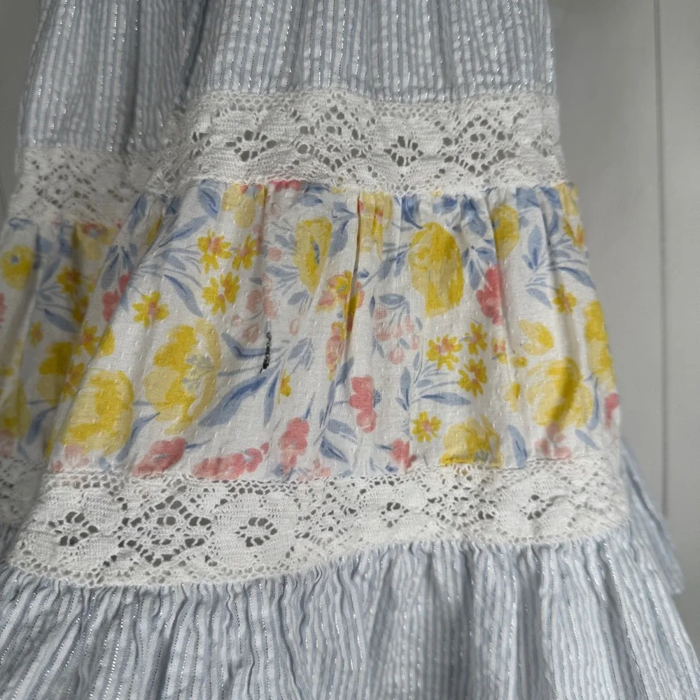 Tommy Bahama Girls‎ 4T 100% Cotton Floral Print Tank Dress Easter Spring Church